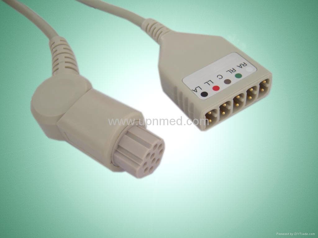 SunMed 300 Series ECG Trunk Cable, 5-Lead, 10 ft - Cable Trunk ECG 5Lead 10' - Image 1