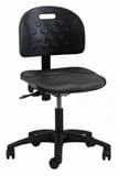 Brewer Task Stool, Adjustable Height, 5-Leg Base with Casters, Black, Each - Stool Task Adj 5-Leg Casters - Image 1