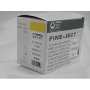 HSW Fine-Ject Hypodermic Needle, 18G x 2", Non-Coring, Sterile, Disposable, Conventional, 100/Box - Needle Henke-Ject - Image 1