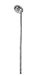 Miltex Laryngeal Mirror #6, Threaded Stem, 4-3/4" Overall Length, Without Handle - Mirror Laryngeal w/o Handle - Image 1