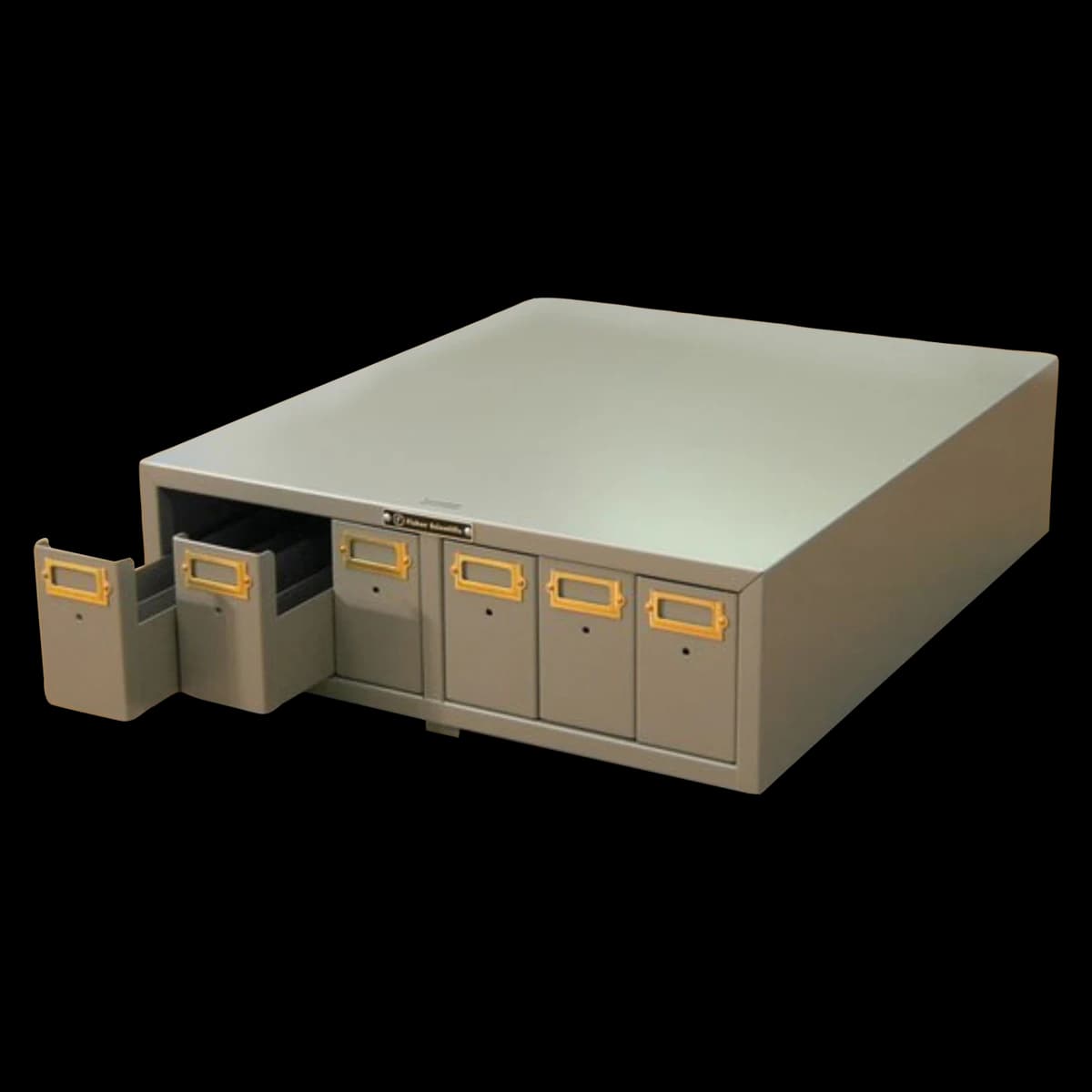 Fisherbrand Microscope Slide Storage Cabinet, Green, 4500 Slide Capacity, 6 Drawers, 18-3/4 x 15-3/4 x 4-3/4 in - Cabinet f/Micro-Slides - Image 1