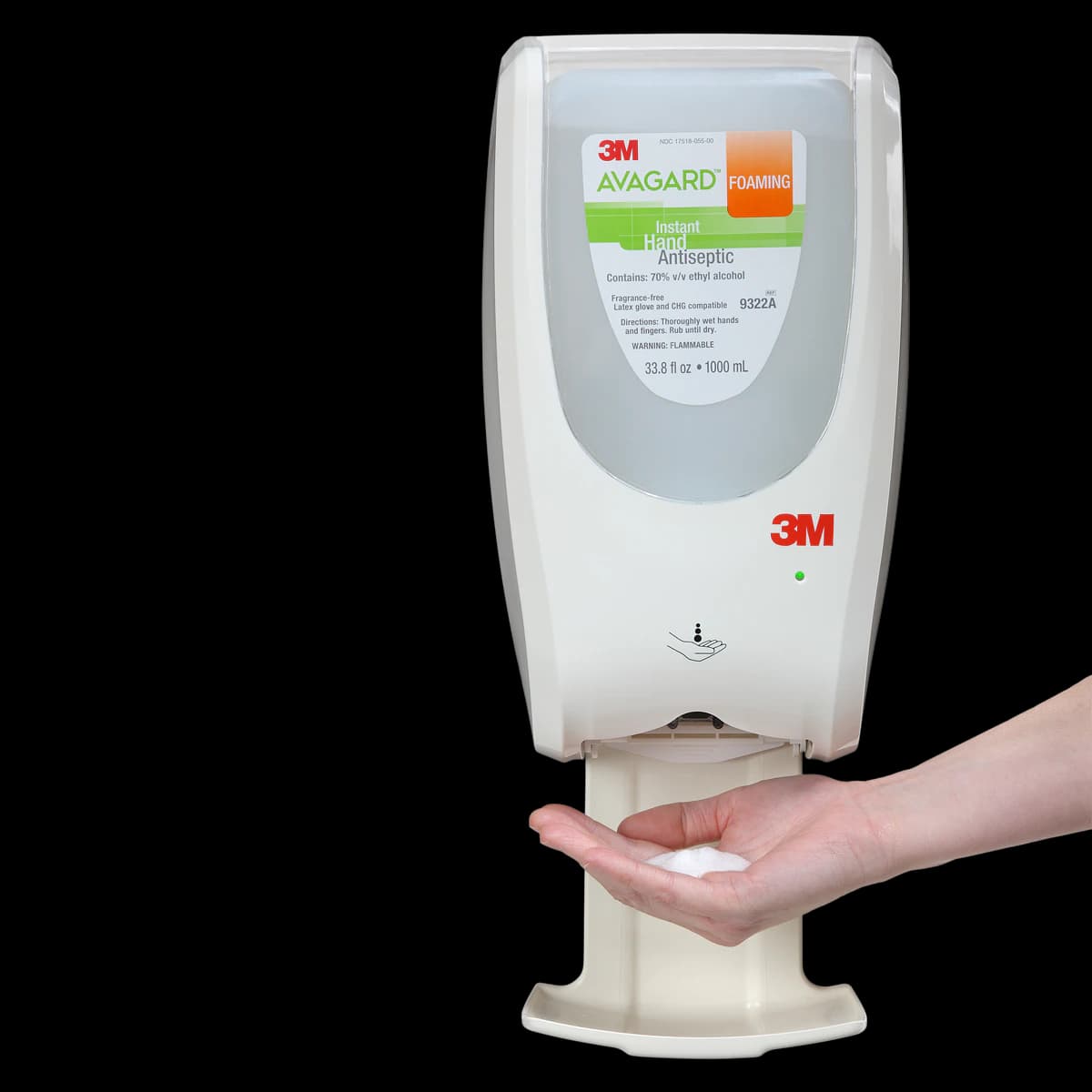 Avagard™ Universal Hands-Free Wall Dispenser, 1000 ml, White, Touchless, 7.3" W x 12.5" H x 4.0" D - Avagard™ Universal Hands-Free Wall Dispenser – 7.3" x 12.5" x 4.0", 1000 ml - Avagard™ Universal Hands-Free Wall Dispenser – 7.3" x 12.5" x 4.0", 1000 ml - Image 1