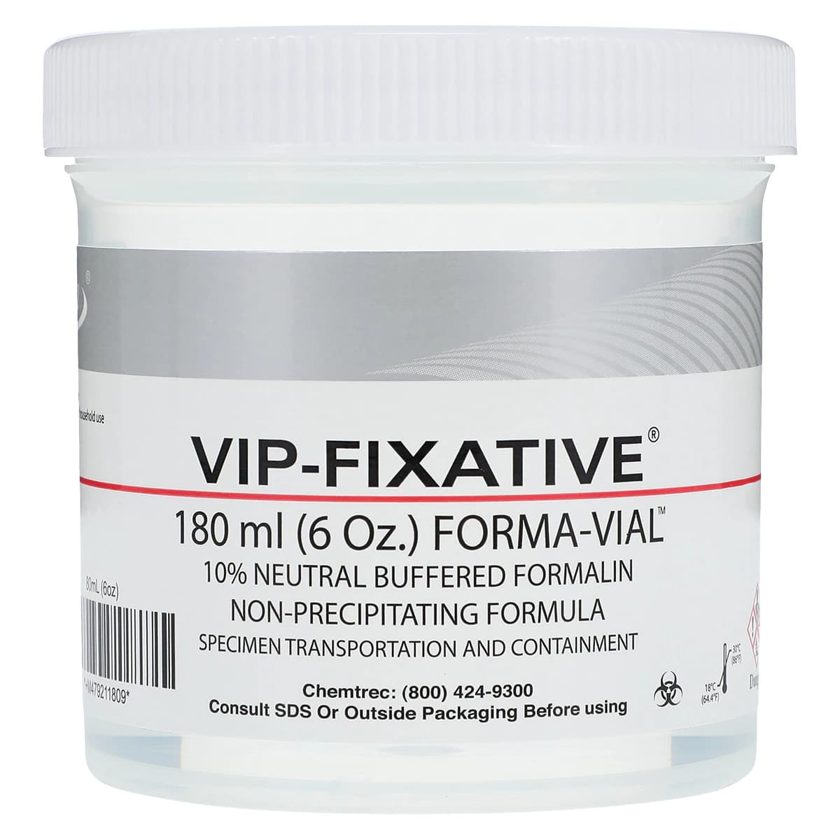 Sci Gen Inc Formalin Neutral Buffer Prefilled Solution, 10% Neutral Buffered Formalin, 180 mL, 32/Case - Formalin Neutral Buffer Prefil - Image 1