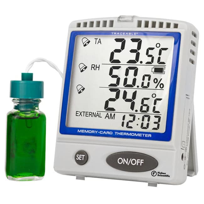 Traceable Laboratory Thermometer, -30 to 70°C, Each - Thermometer Fridge/Frzr - Image 1