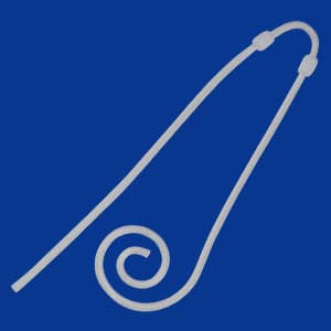 Argyle Swan Neck Curl Dialysis Catheter Kit, Left, 2 Cuff - Cath SwanNeck Curl Kt Lft 2Cuf - Image 1