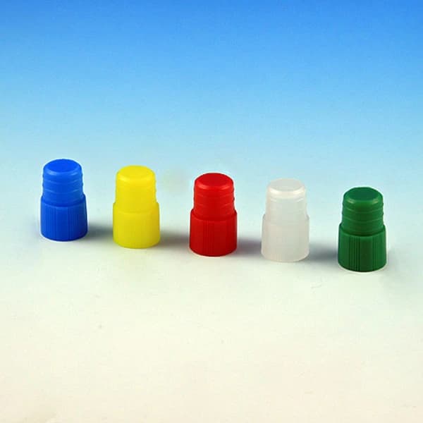 Globe Scientific Cap Plug for Test Tubes, 12mm, Polyethylene, White, 1000/Bag - Cap Plug Test Tube 12mm PE - Image 1