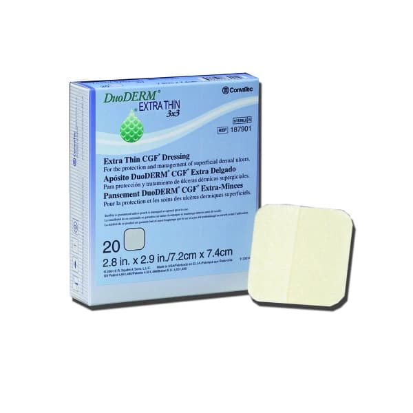DuoDerm Hydrocolloid Dressing, 2" x 8" Rectangle, X-Thin, Beige, Latex-Free - Duoderm Barrier Dressing - Image 1