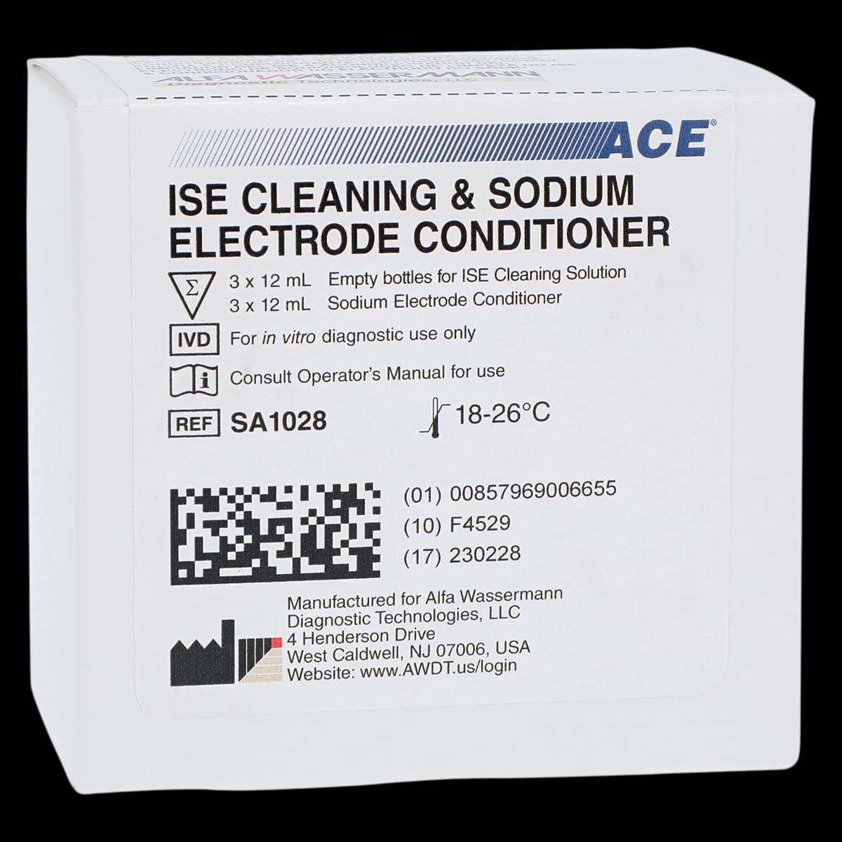 Alfa Wassermann ISE Cleaner/Conditioner for Ion-Selective Electrode, 3/Box - Ise Cleaner/Conditioner - Image 1