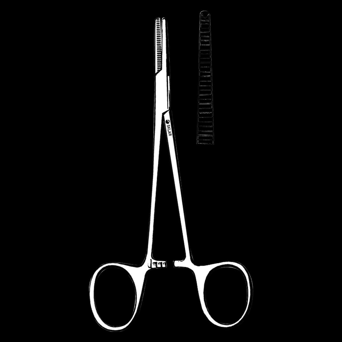 Sklar Halsted Mosquito Hemostat, 5" Straight, Stainless Steel - Hemostat Halsted Mosq. 5" - Image 1