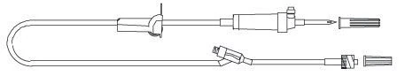 Vygon Admin Set, 84" Universal Spike, 20 Drops/mL, Male Luer Lock, Non-DEHP, Latex-Free, 50/Case - Admin Set 84"Univ Spike 20Drop - Image 1