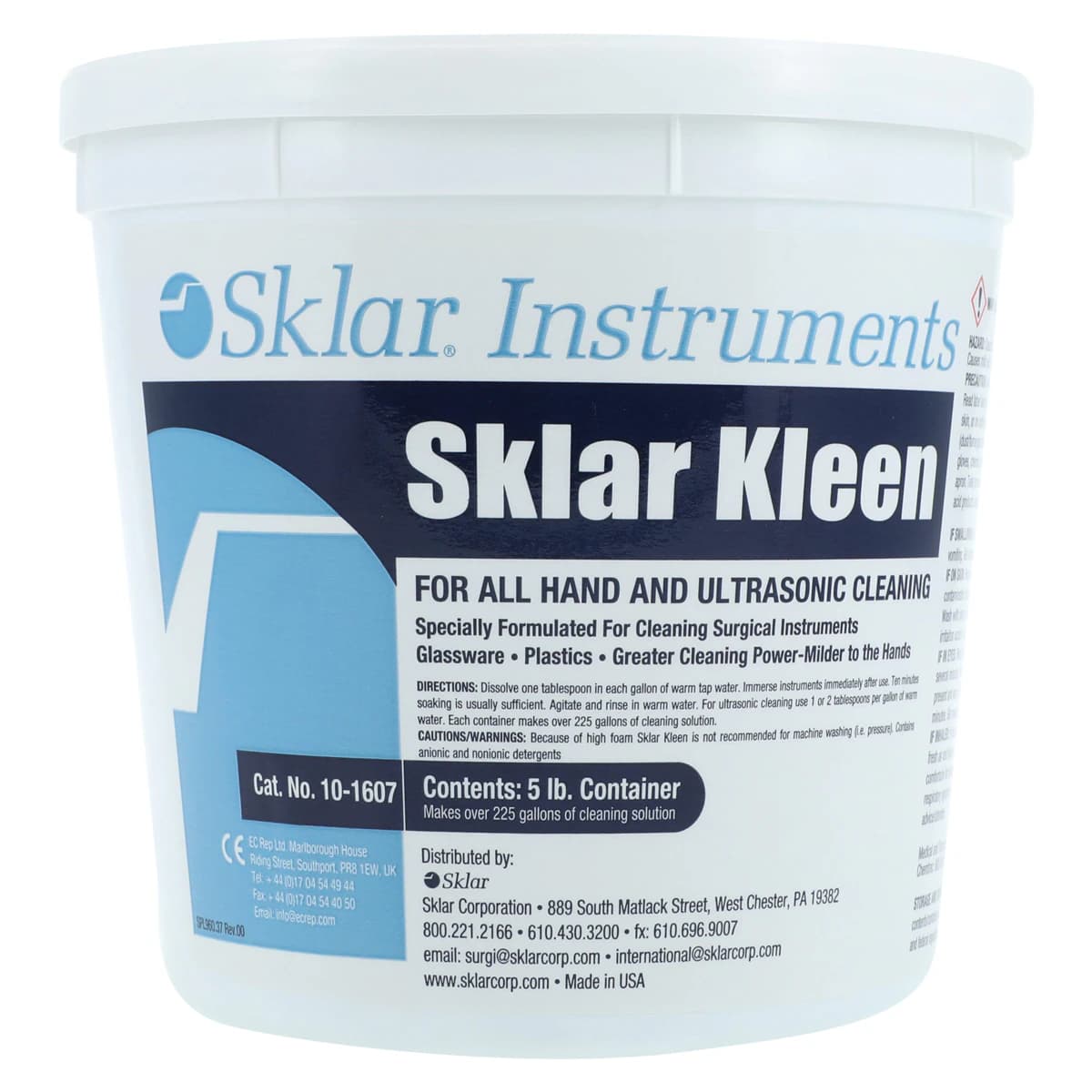 Sklar Kleen Enzymatic Powder Detergent, 5 lb Bucket - Sklar Kleen Powder 5lb Bucket - Image 1