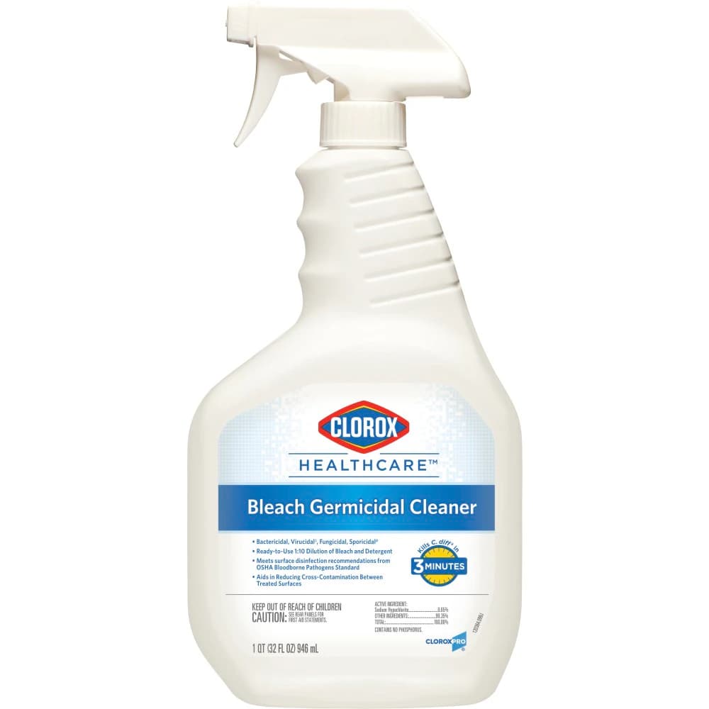 Clorox Bleach Germicidal Spray, 32 oz, Bottle, 6/Box - Clorox Bleach Germ Cleaner - Image 1