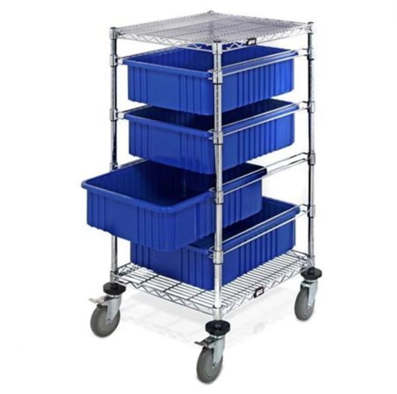 Marketlab Divider Box, 4-Shelf for Cart - Divider Box 4Shelf f/Cart - Image 1
