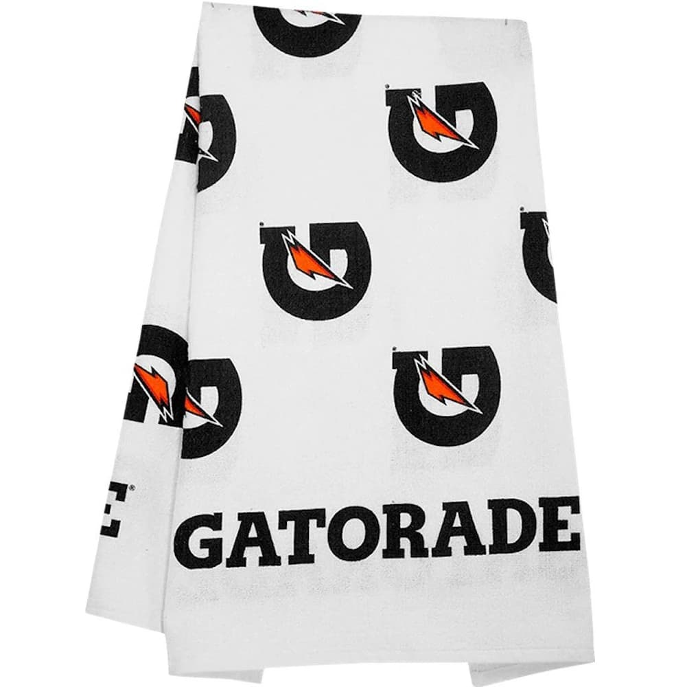 Gatorade Sideline Hand Towel, White Cotton, 24" x 42" - Towel Gatorade Anti-Microbial - Image 1