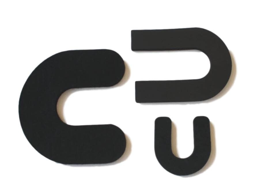 Creative Foam Corporation Orthopedic Ankle Horseshoe Pad, 1/4" Foam, 4.80" x 3.57" - Pad Ankle Horseshoe 1/4"Foam - Image 1