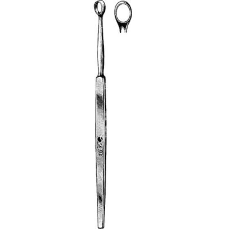 Sklar Fox Dermal Curette, 6mm, 5-1/2" Stainless Steel, Non-Sterile, Reusable - Curette Dermal Fox 6mm - Image 1