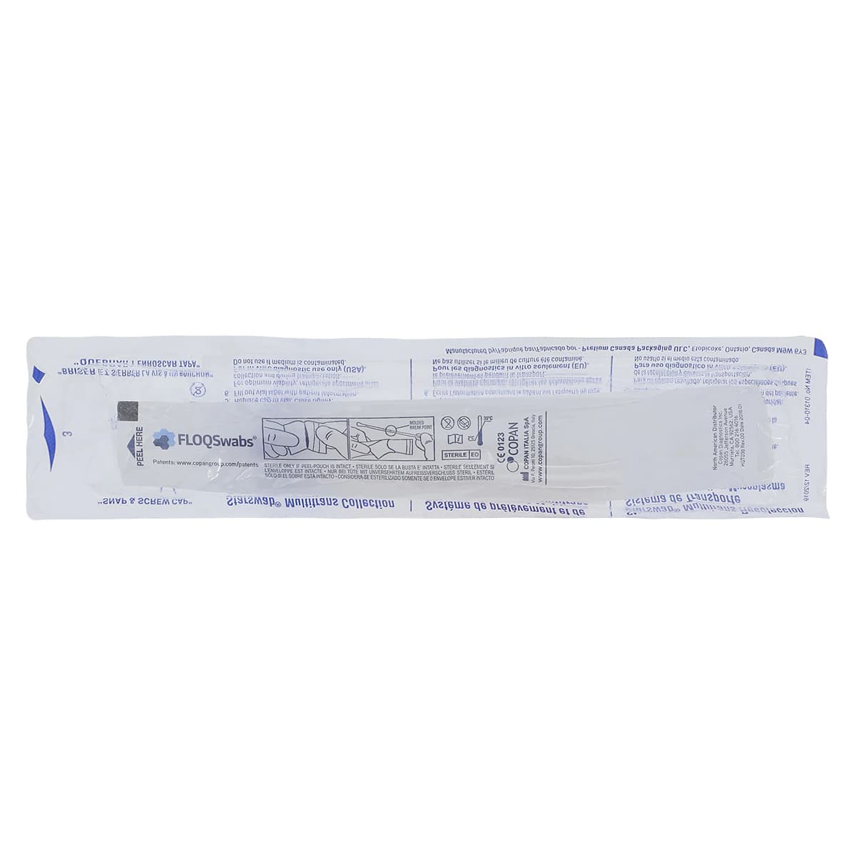 Multitrans Nylon Flocked Nasopharyngeal Swab with 2.7mL Transport Vial, Disposable, 100/Case - Multitrans Swab Nasopharyngeal - Image 1