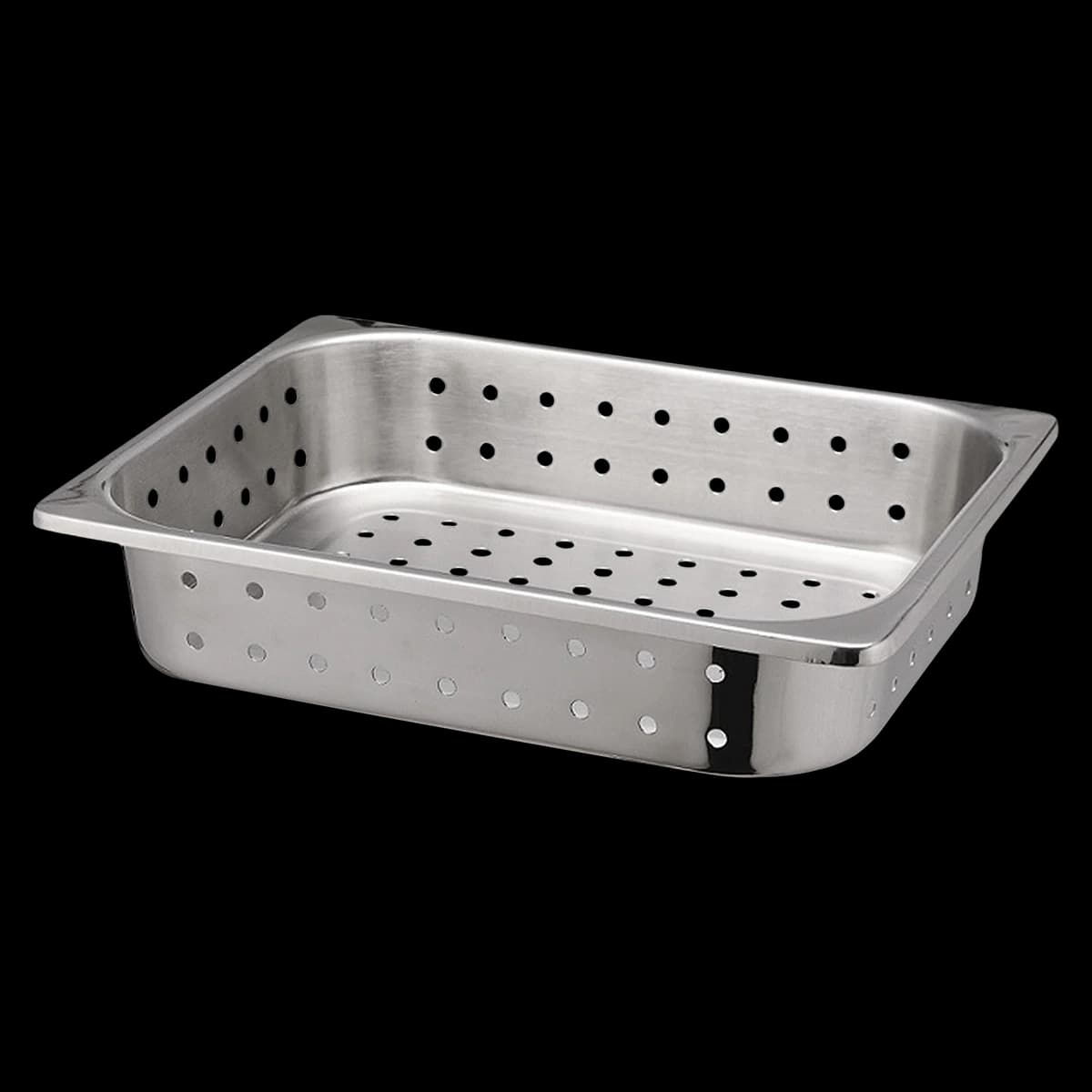 Dukal Perforated Stainless Steel Instrument Tray, 12-1/2" x 10-1/4" x 2-1/2", Each - Tray Instrument Perforated SS - Image 1