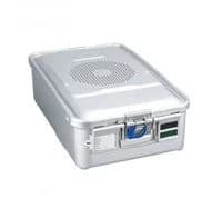 Miltex Sterilization Container, Half Size, Perforated - Container Strlz 1/2 Size Perf - Image 1