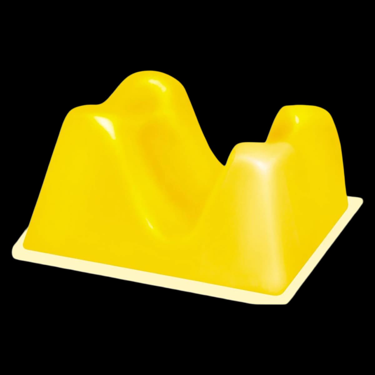 Ali-Lite Prone Head Rest Positioner, 9 x 7.5 x 5 Inches, Yellow - Positioner Headrest Prone - Image 1