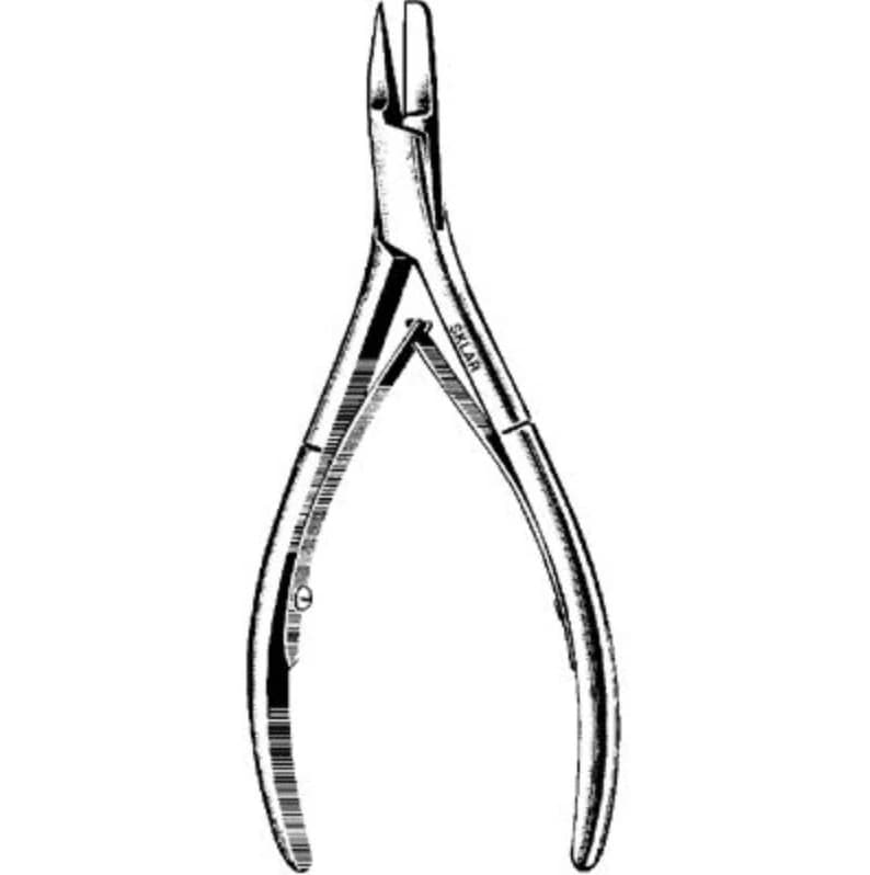 Sklar Sklarlite Nail Splitting Forceps, Straight, 5" Stainless Steel - Forcep Nail Split Sklarlite - Image 1