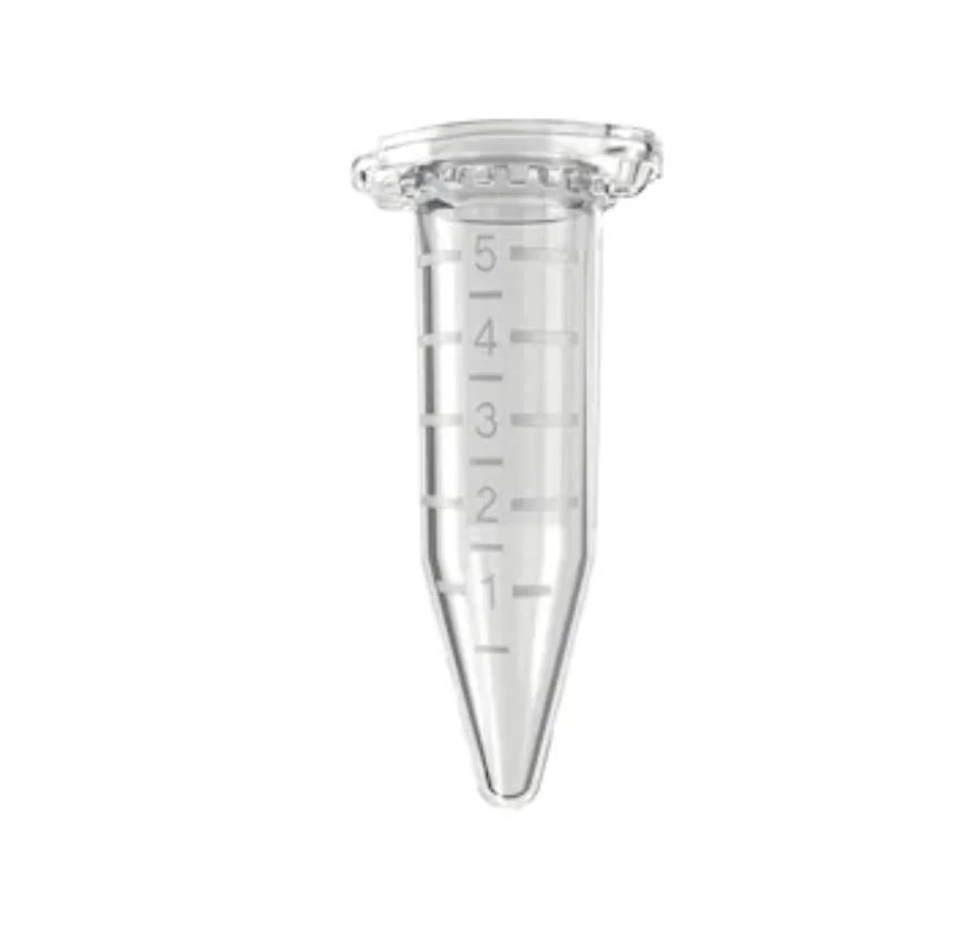 Eppendorf Centrifuge Tube, 5mL, Graduated, Non-Sterile, Disposable, Snap Cap, 200/Pack - Tube Eppendorf - Image 1