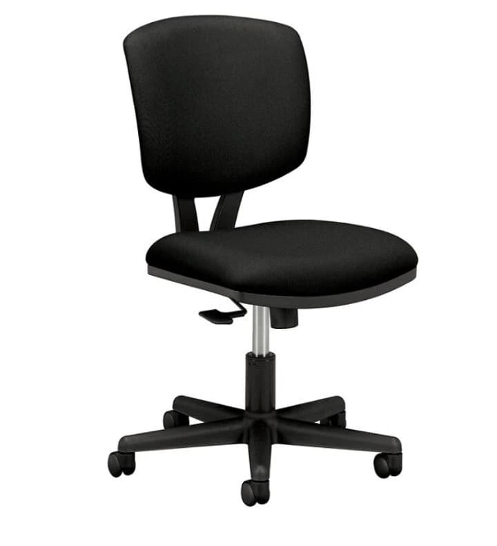 HON Volt 5703 Task Chair, 40" x 25.75" x 25.75", Black/Black - Chair Task Volt 40" - Image 1