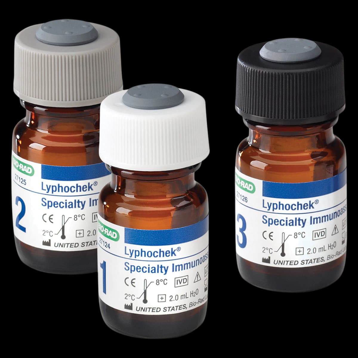 Lyphochek Specialty Immunoassay Tri-Level Control, 6 x 2 mL, 3 Packages - Lyphochek Immun Spec Cntrl 2mL - Image 1