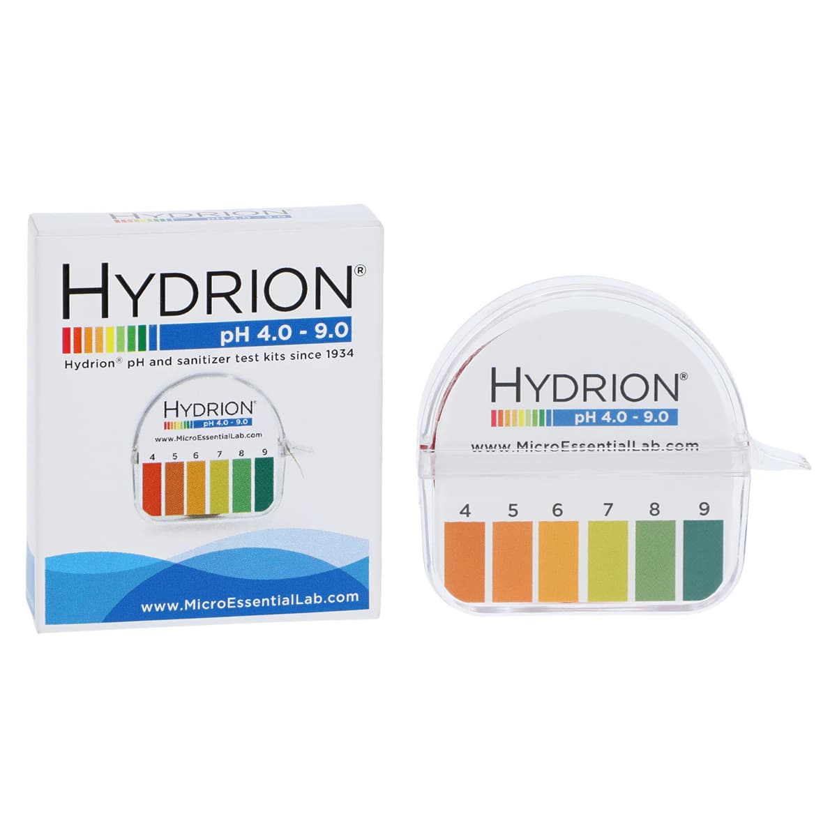 Hydrion pH Test Paper Roll, 4.0-9.0 Range with Color Chart, Single Roll - Hydrion PH Paper Single Roll - Image 1