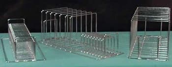Healthmark Stainless Steel 5-Slot Peel Pack Rack for Sterilization Pouches, 9x4x4" - Rack Peel Pack SS 5 Slot - Image 1