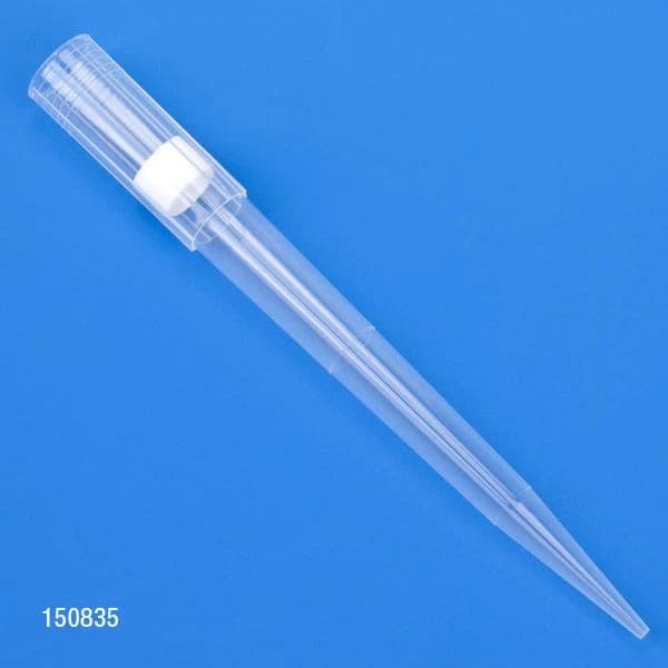 Globe Scientific Filter Pipette Tips, 1-1000 µL, Graduated, 84 mm, Sterile, Low Retention, Extended Length, Natural, 576/Case (6x96 Racked) - Tip Pipette Fltr Strl Rk 6x96 - Image 1