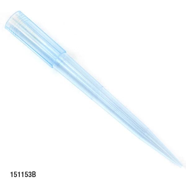 Globe Scientific Universal Pipette Tips, 100-1250 µL, Graduated, Extended Length, Non-Sterile, Blue, 6 Racks of 96 (576 Tips/Case) - Tip Pipette Univ Rk 6x96 Blue - Image 1