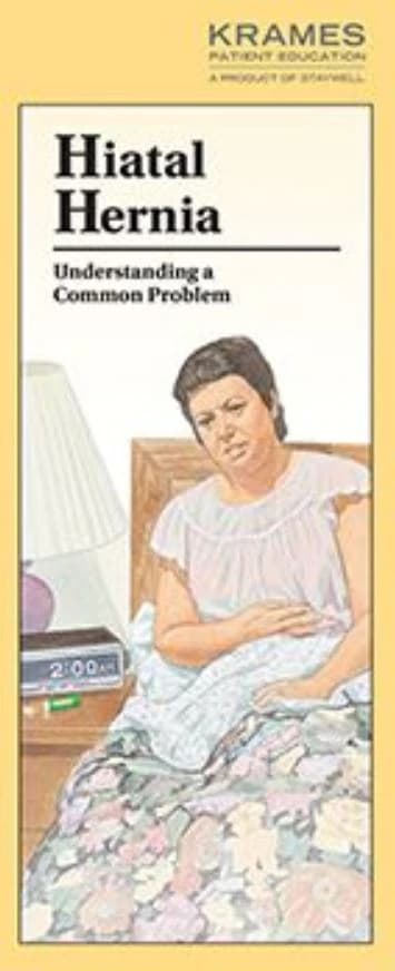 Krames Communications Hiatal Hernia Educational Brochure, 6-Panel, 50/Package - Brochure Hiatal Hernia 6-Panel - Image 1
