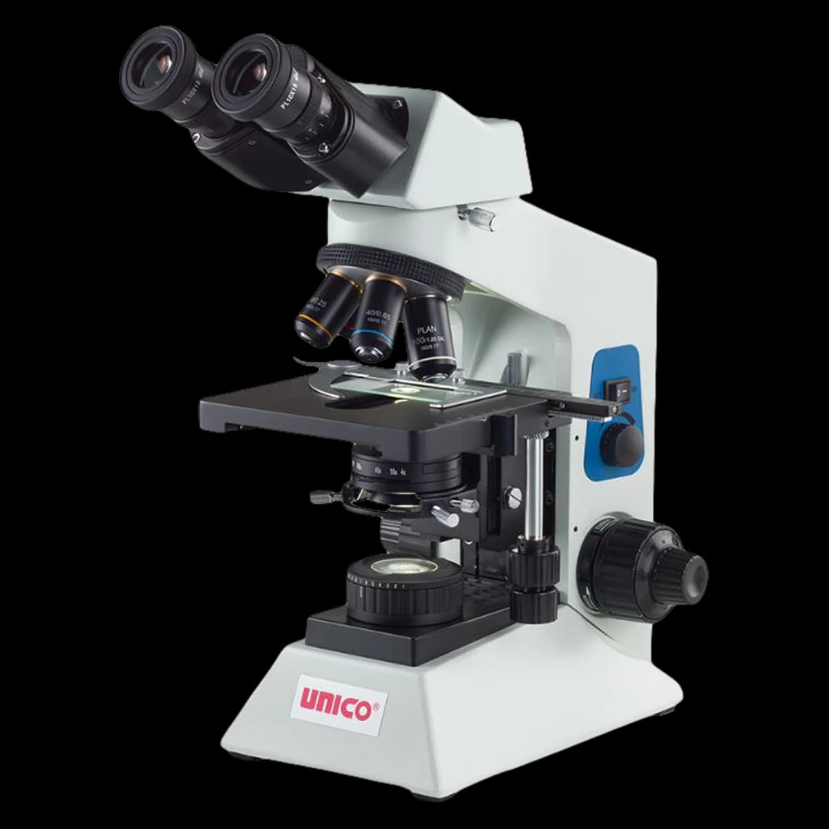 Unico Binocular Phase Contrast Microscope with Mechanical Stage, Iris Diaphragm, LED Illumination, and Abbe Condenser - Microscope Phase Unico - Image 1