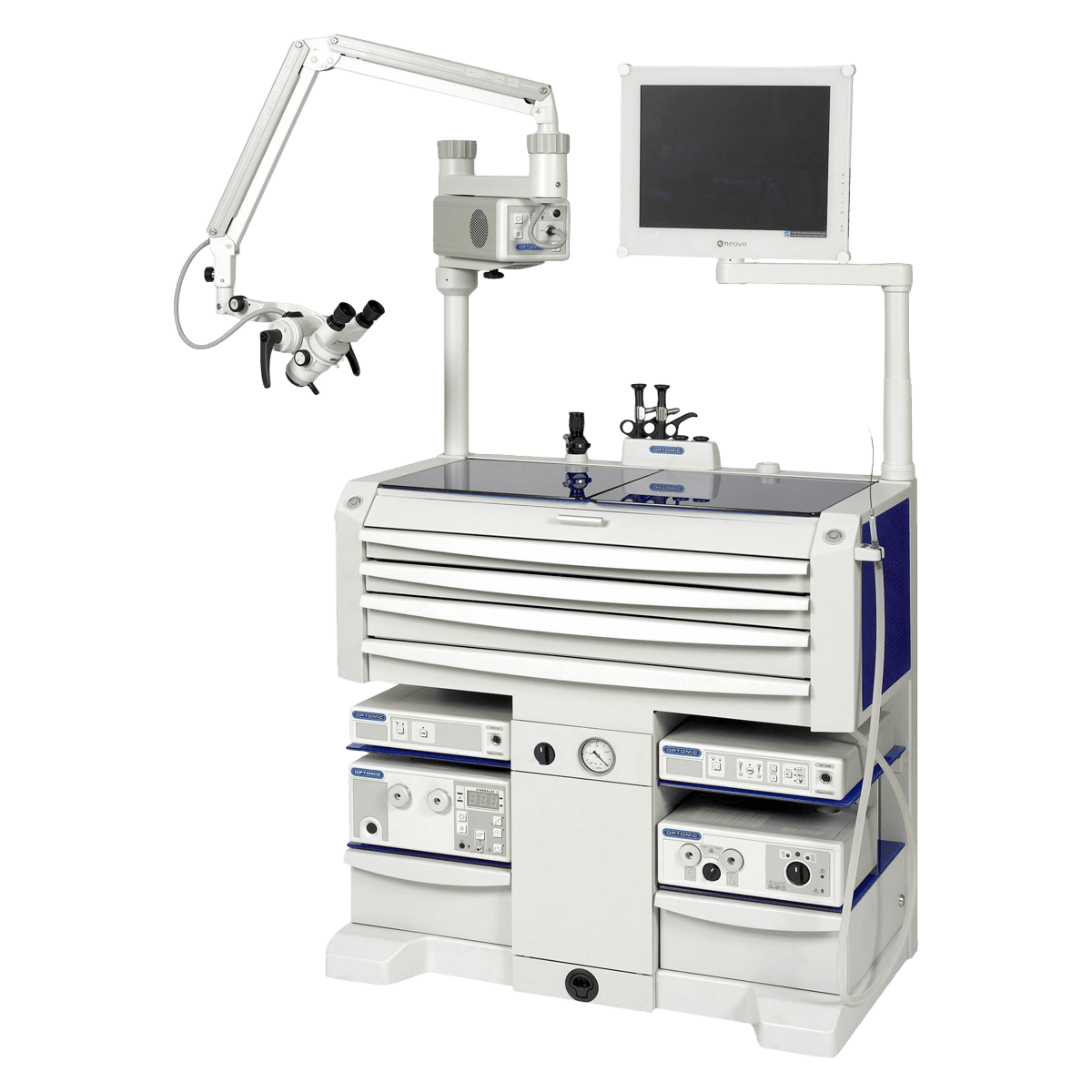 BR Surgical Optimus ENT Treatment Cart, 6 Drawer, 38x38x21-1/4" - Cart Treat Optimus ENT 6 Drwr - Image 1