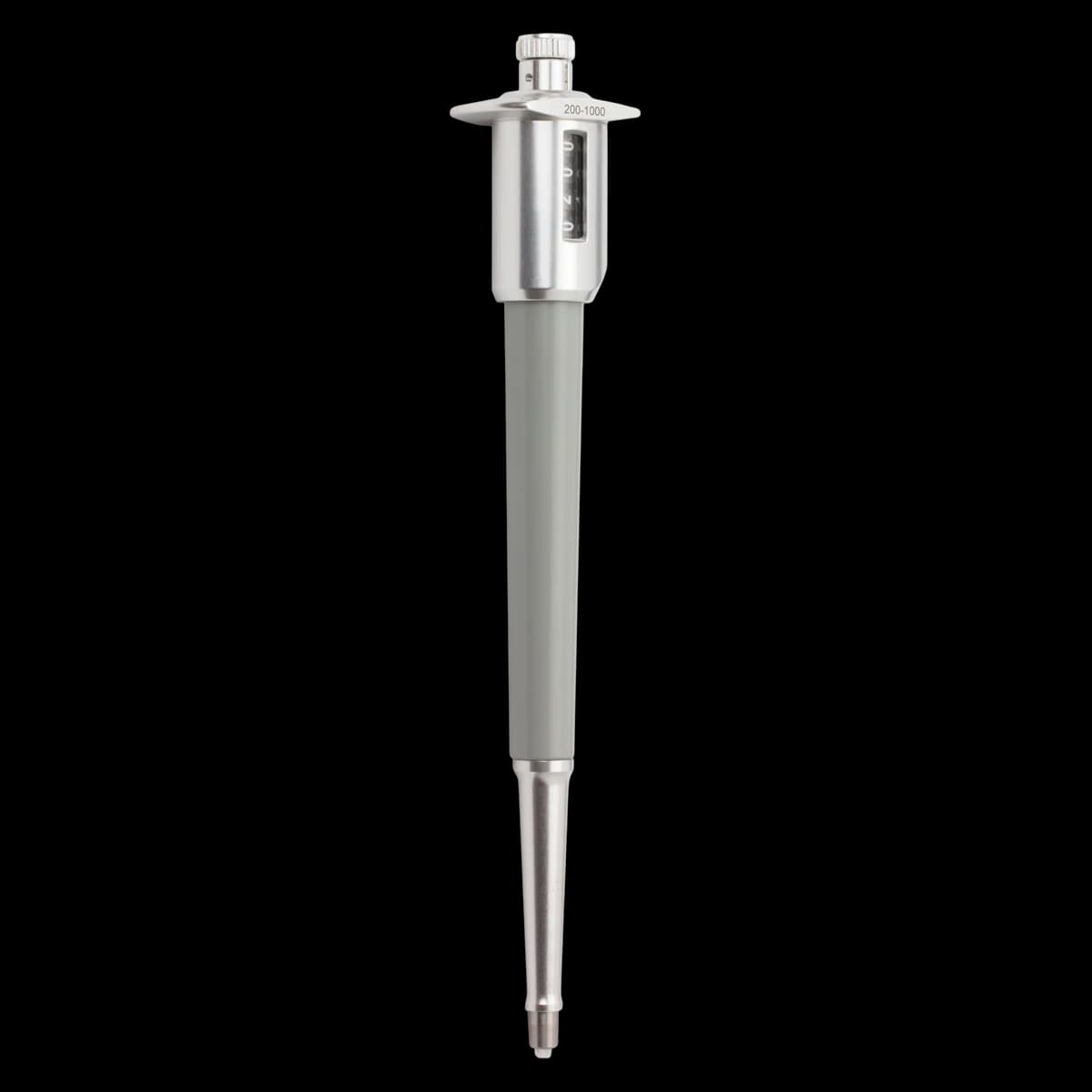 MLA Digital Adjustable Volume Pipette, 200-1000 µL, 5 µL Increments, Gray - Pipette Mla Digital - Image 1