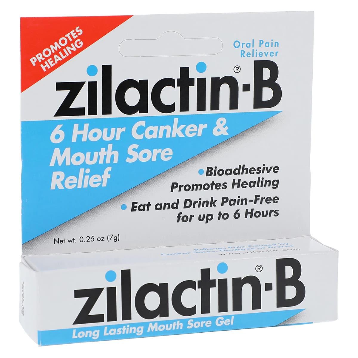 Zilactin-B Canker Sore Gel, 0.25 oz Tube - Zilactin-B Gel - Image 1
