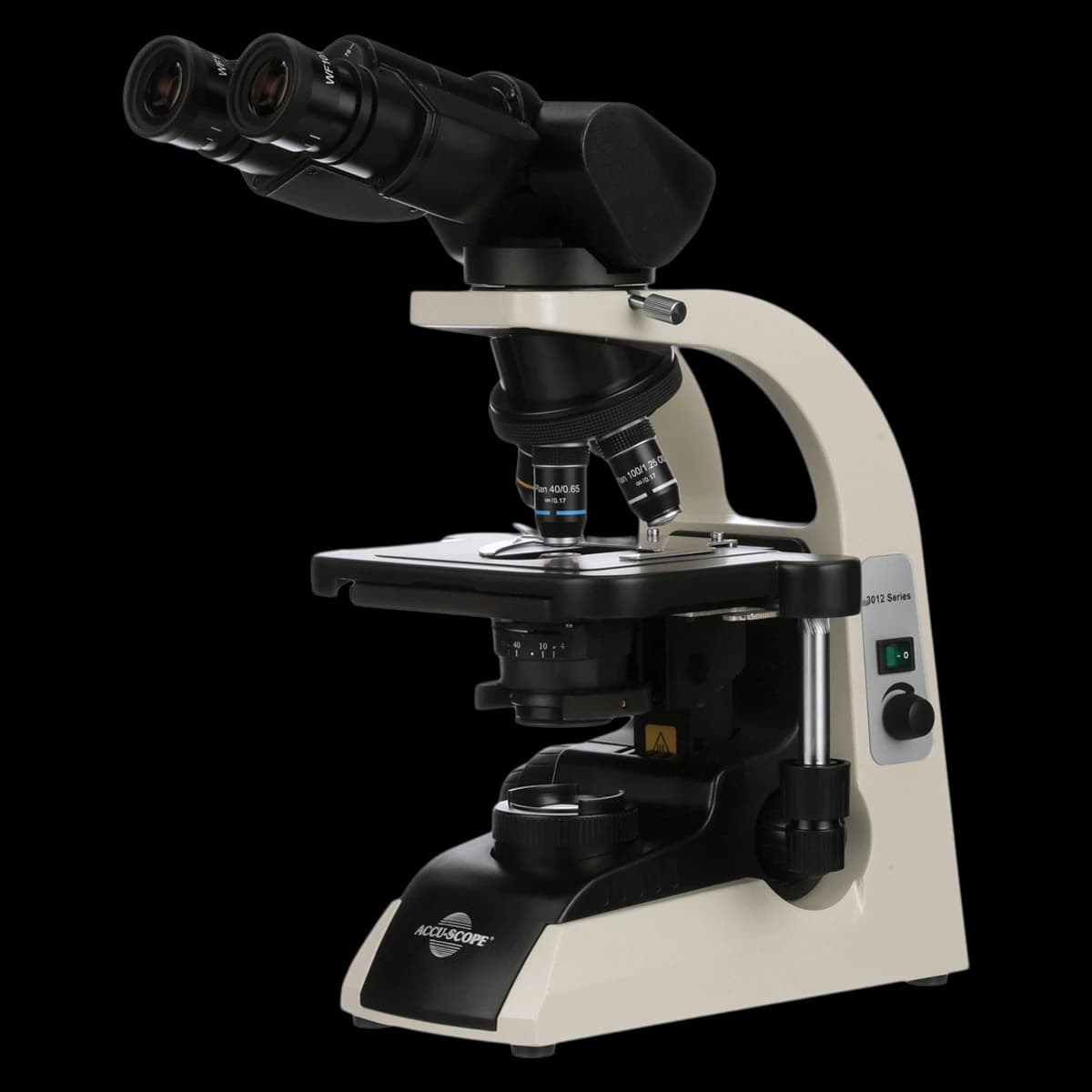 Accu-Scope Ergo Binocular Microscope, WF10x/22mm Focusing Eyepieces with Eyeguards, Mechanical Iris Diaphragm - Ergo Binocular Microscope - Image 1