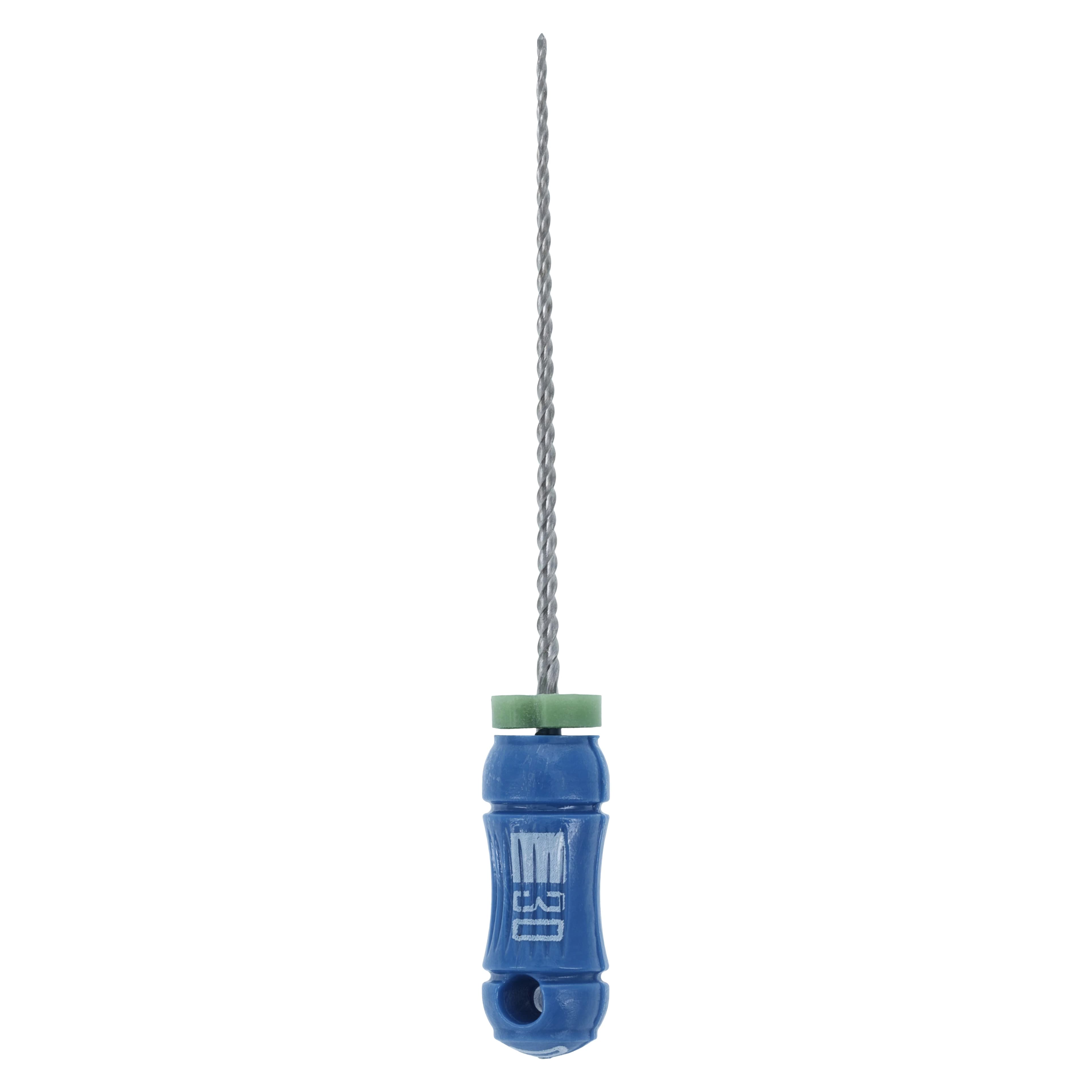Kerr K-Files, Stainless Steel, 21 mm, #30, Blue, 6/Pk, 06015 - SybronEndo K-Files SS 21mm #30 6/Bx - Image 1