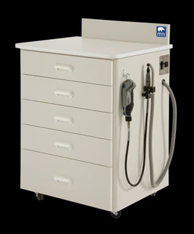Med Technology Industries Mobile Treatment Cabinet with Dust Vac, Custom Laminate, European Construction - Cabinet Treatment w/ Dust Vac - Image 1