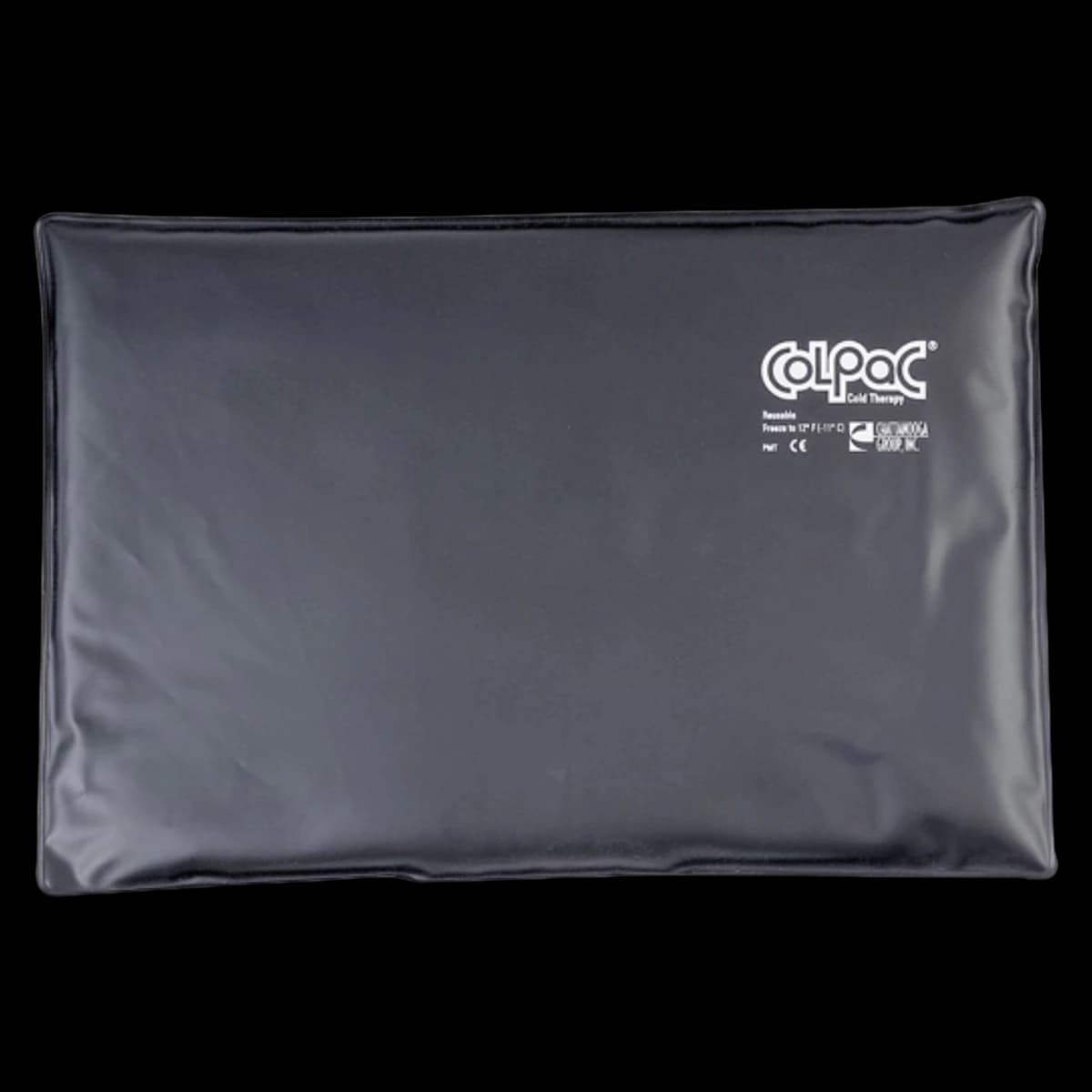 Col-Pac Reusable Cold Pack, Oversize 12.5" x 18.5", Black Urethane Bag - Bag Ice Urethane Blk 12 1/2 x - Image 1