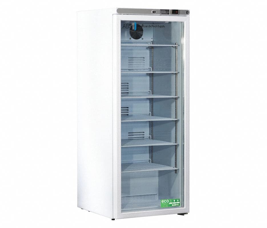 American Biotech Supply Premier Laboratory Refrigerator, 10.5 cu ft, Glass Door, Right Hinge, 1 to 10°C, Cycle Defrost - Refrigerator Premier 10.5cu ft - Image 1