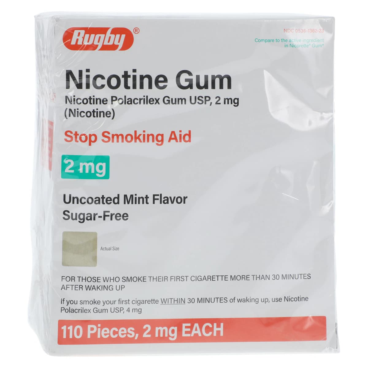 Nicotine Gum Starter Kit, 2mg, 110/Box - Nicotine Gum Starter Kit - Image 1