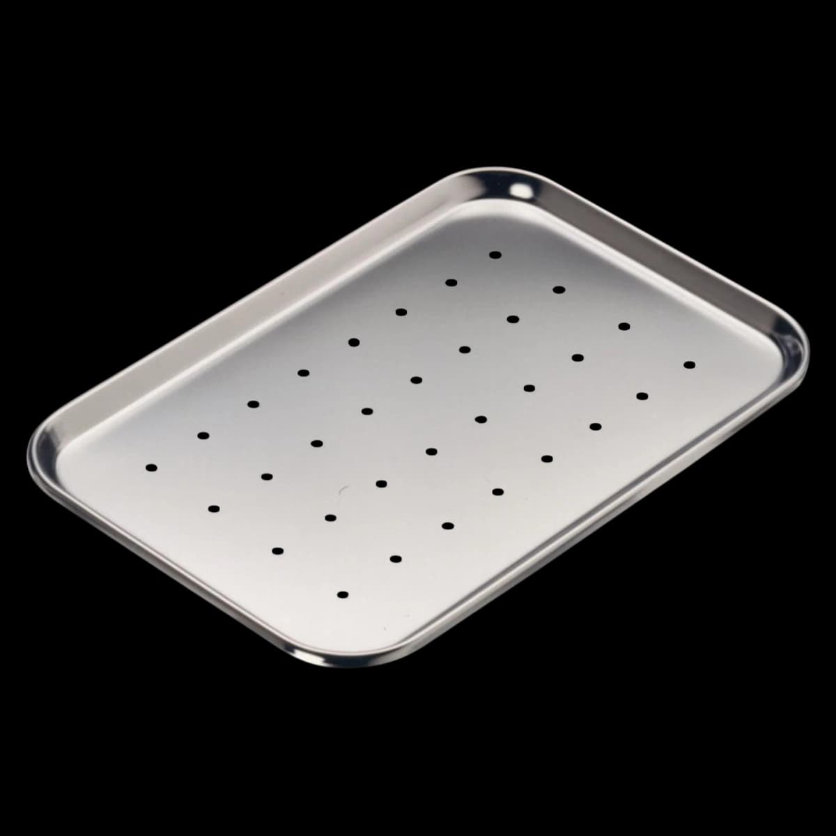 Medline Stainless Steel Instrument Tray, 10 x 6-1/2 x 3/4" - Instrument Tray SS - Image 1