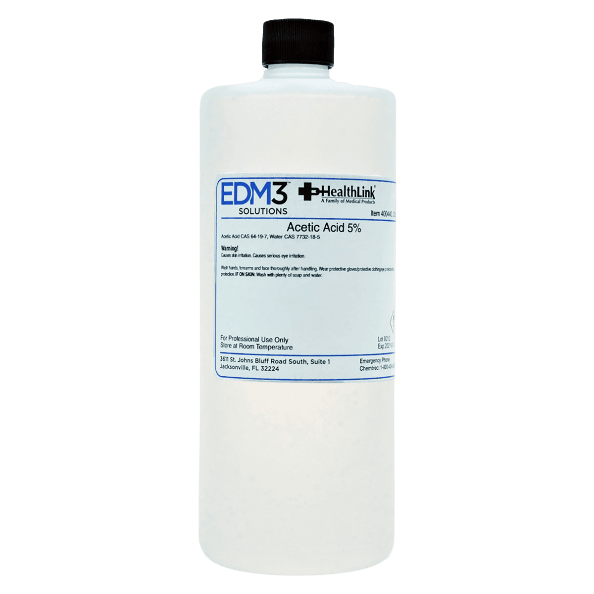 Acetic Acid Reagent 5%, 32 oz Bottle - Actetic Acid 5% - Image 1