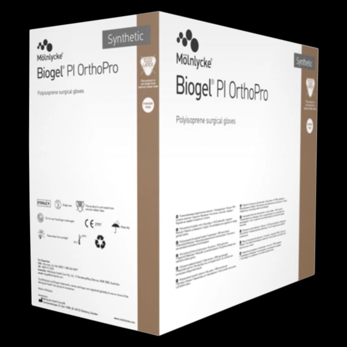 Biogel PI OrthoPro Polyisoprene Surgical Gloves, Size 8.5, Brown - Biogel Ortho PI Glove - Image 1