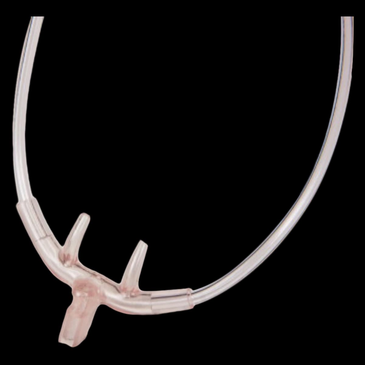 SunMed Thermisense Oral/Nasal Thermistor Cannula with 7 ft Tubing, Adult, Clear, Disposable, 25/Case - Cannula Oral/Nasal w/Tubes - Image 1