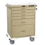 Harloff Classic Line Anesthesia Cart, Six Drawer, 42-1/2" x 32", Electronic Push Button Lock - Cart Classic Line Six Drawer - Image 1