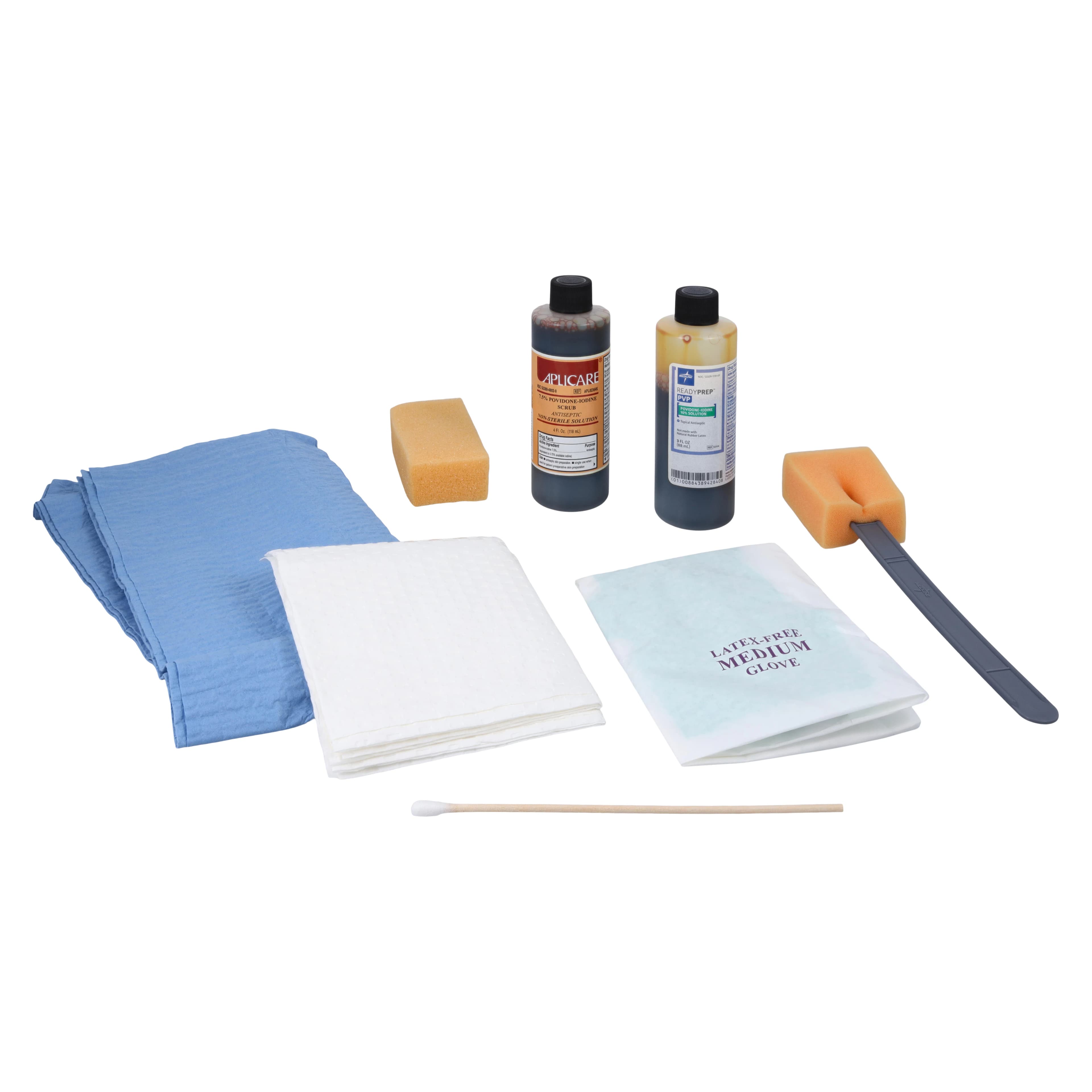 Medline Wet Skin Prep Tray, Latex-Free (E-Kits Scrub Surgical Tray) - Wet Skin Prep Tray LF - Image 1