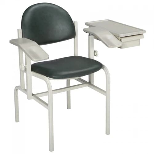 Brewer Blood Draw Chair, Clamshell, Upholstered, Steel, 350 lb Capacity - Chair Blood Draw Upholstered - Image 1